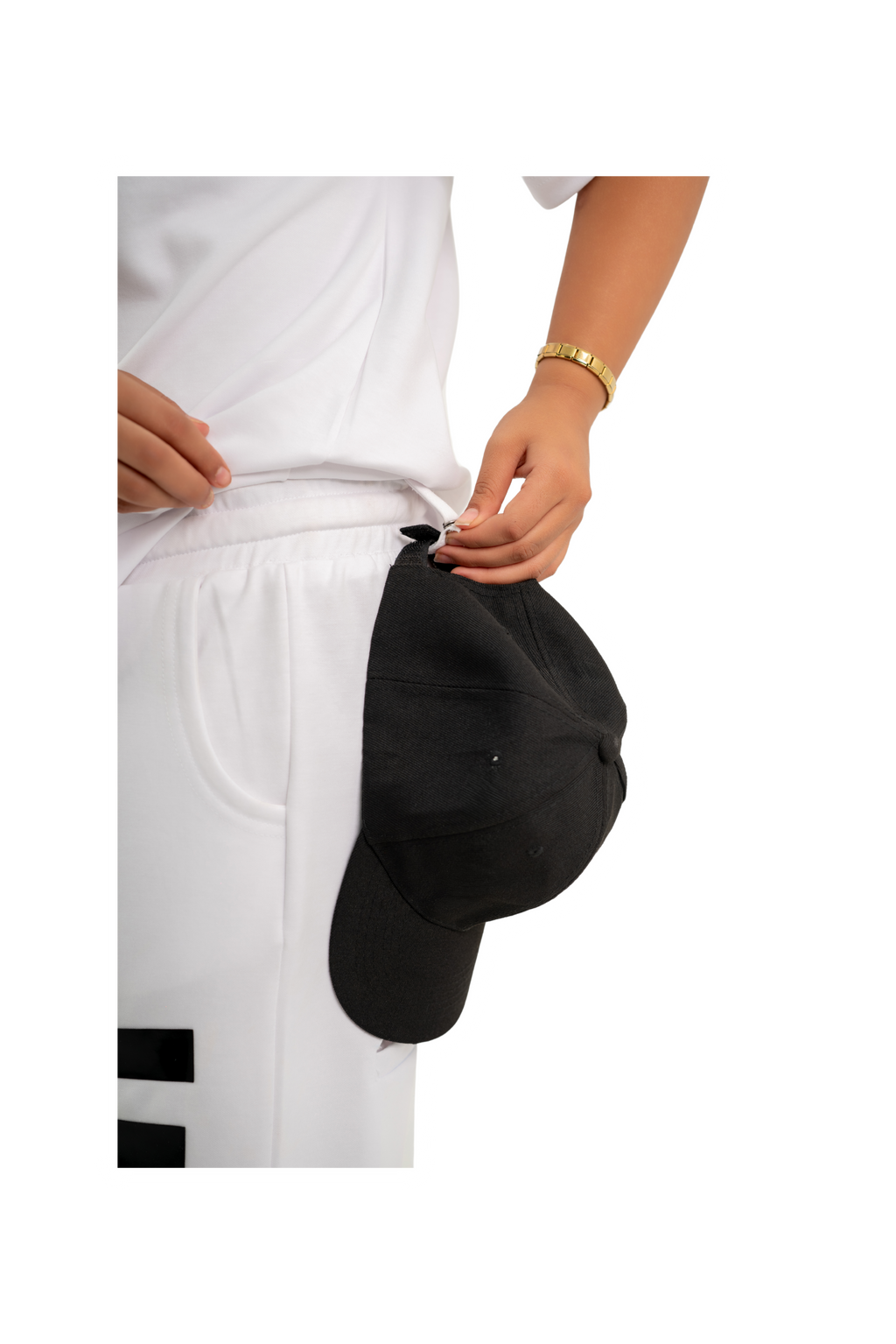 WAVE Oversized T-Shirt & Shorts Set – White