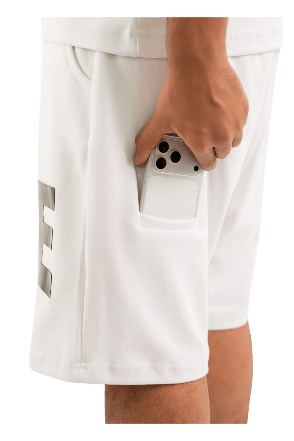 WAVE Oversized T-Shirt & Shorts Set – White
