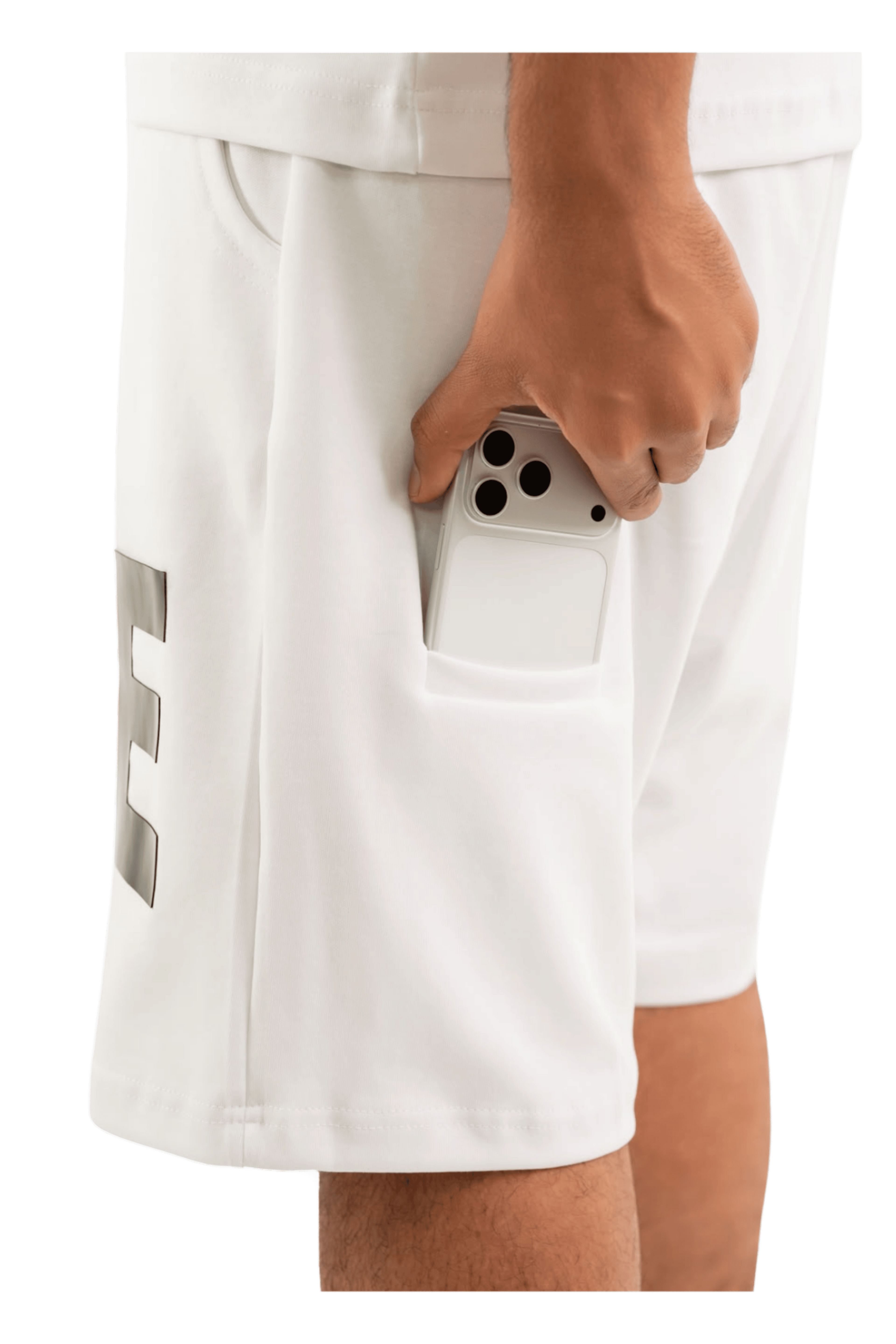 WAVE Oversized T-Shirt & Shorts Set – White
